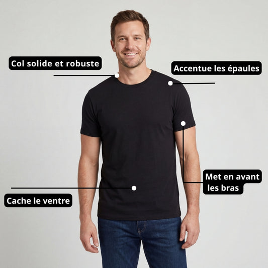 T-shirt à col rond Classic